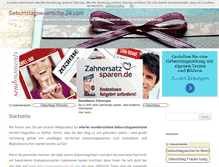Tablet Screenshot of geburtstagswuensche-24.com